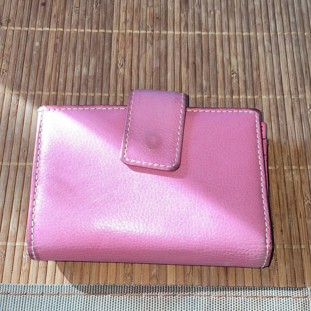 Pink Leather Wallet